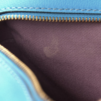Versace Grained Calfskin Medusa Camera Bag Blue 10 of 12