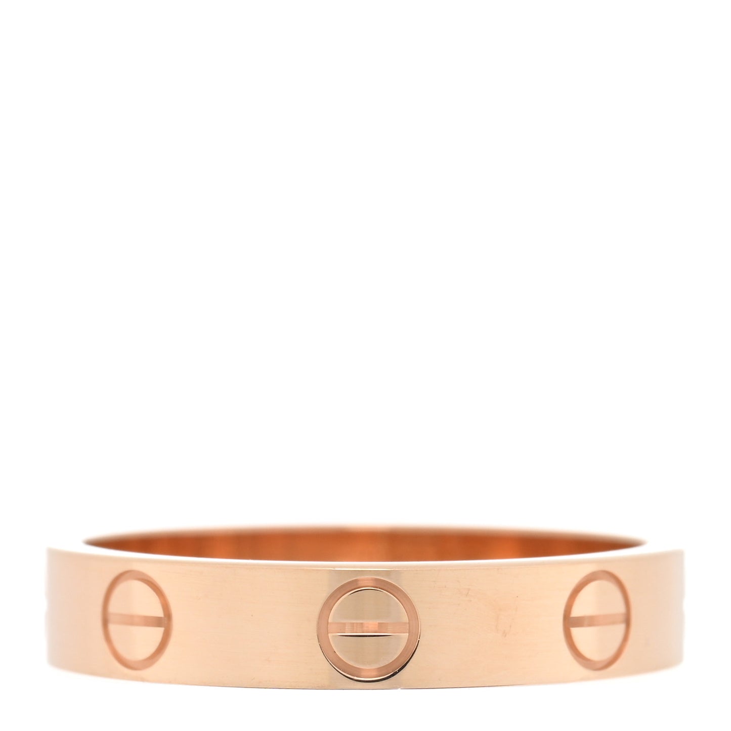 18K Pink Gold 3.5mm LOVE Wedding Band Ring 52 6