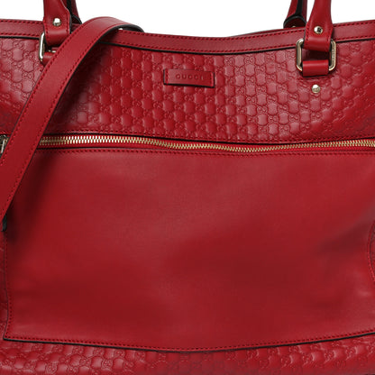 Gucci Soft Microguccissima Large Tote Red 8 of 10