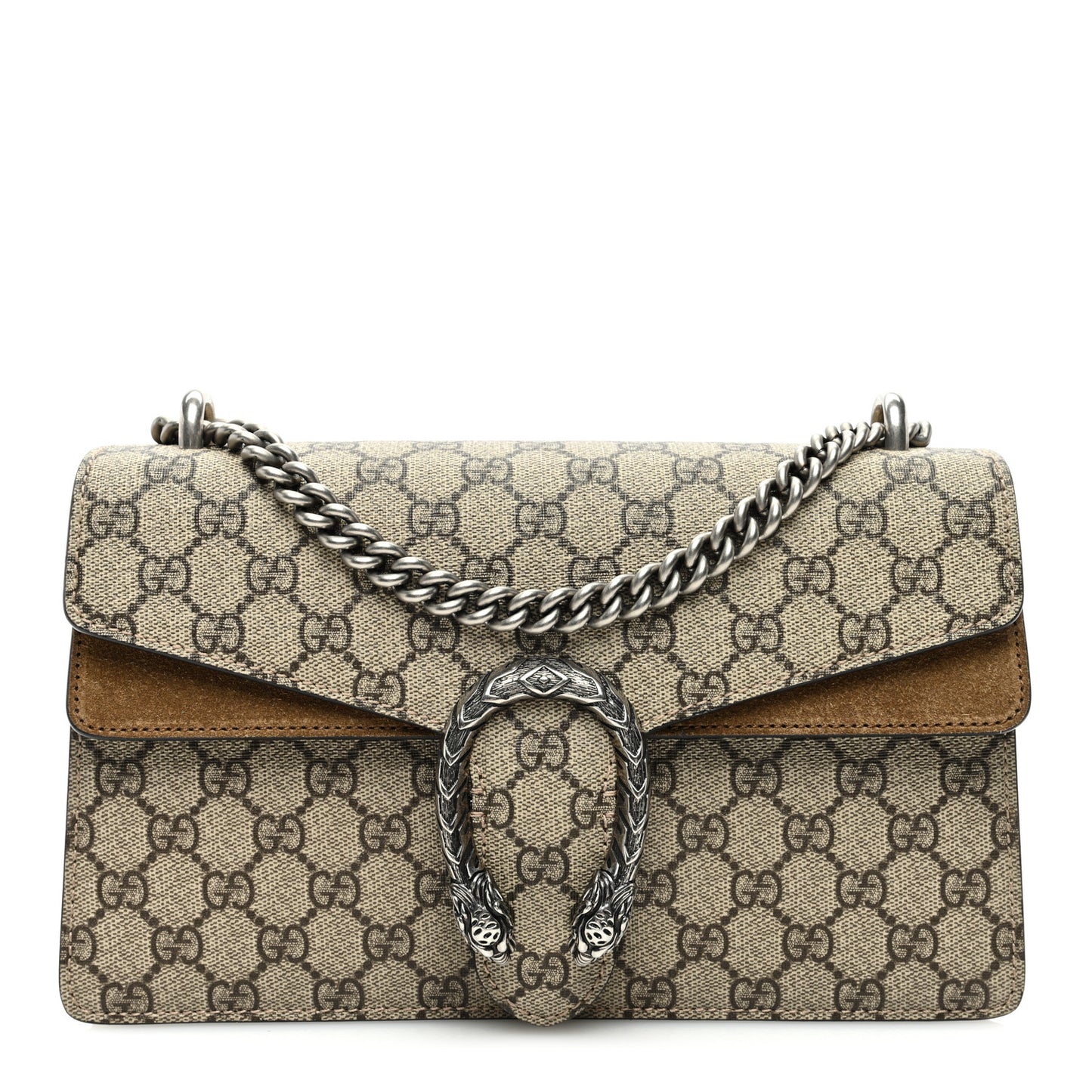GG Supreme Monogram Small Dionysus Shoulder Bag Taupe