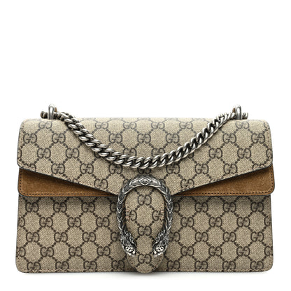 Gucci GG Supreme Monogram Small Dionysus Shoulder Bag Taupe 1 of 13