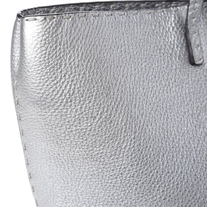 Fendi Cuoio Romano Lux Selleria Carla Shopping Tote Argento 10 of 15