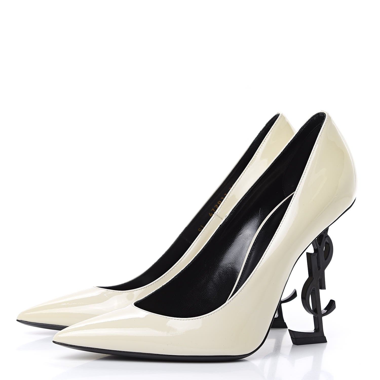 Saint Laurent Patent Opyum 85 Pumps 39.5 Neutro 3 of 8