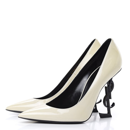 Saint Laurent Patent Opyum 85 Pumps 39.5 Neutro 3 of 8