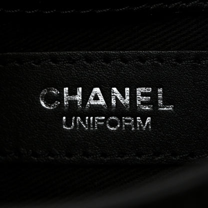 Chanel Calfskin Quilted CC Uniform Flap Belt Bag Black 6 of 10