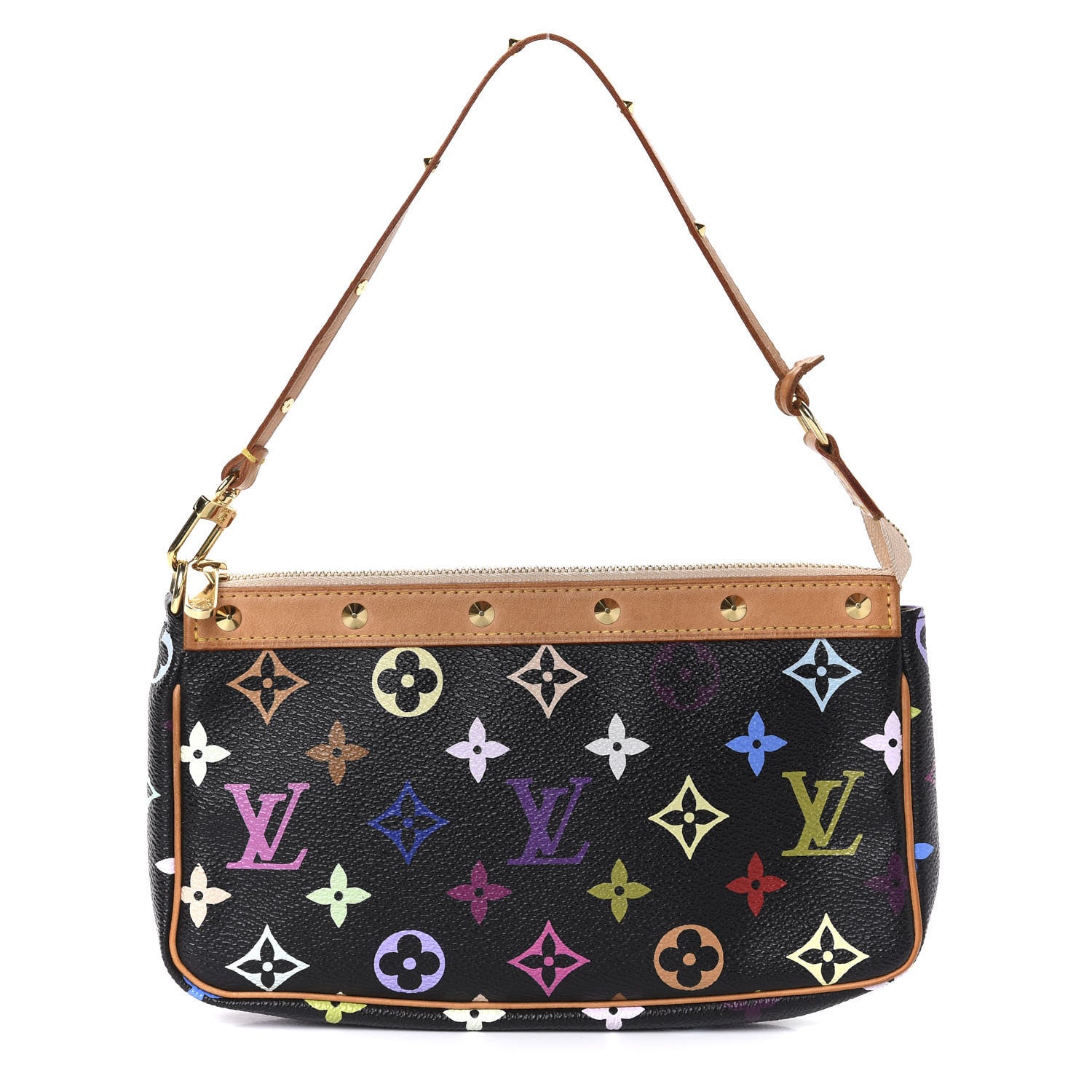 Louis Vuitton Monogram Multicolor Pochette Accessories Black 1 of 11