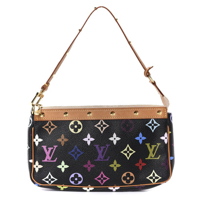 Louis Vuitton Monogram Multicolor Pochette Accessories Black 1 of 11