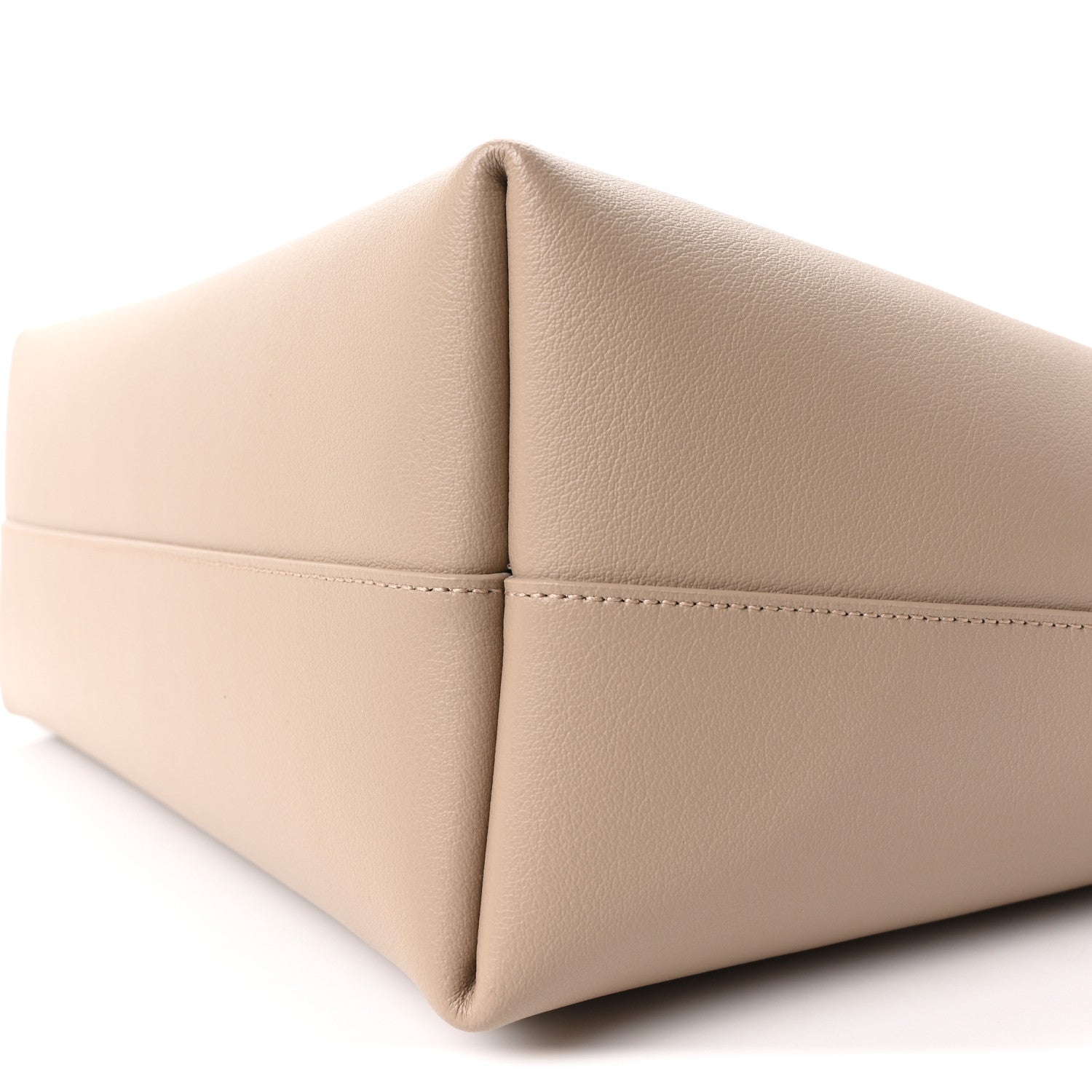 Saint Laurent Calfskin Large Shopping Tote Dark Beige 12 of 13