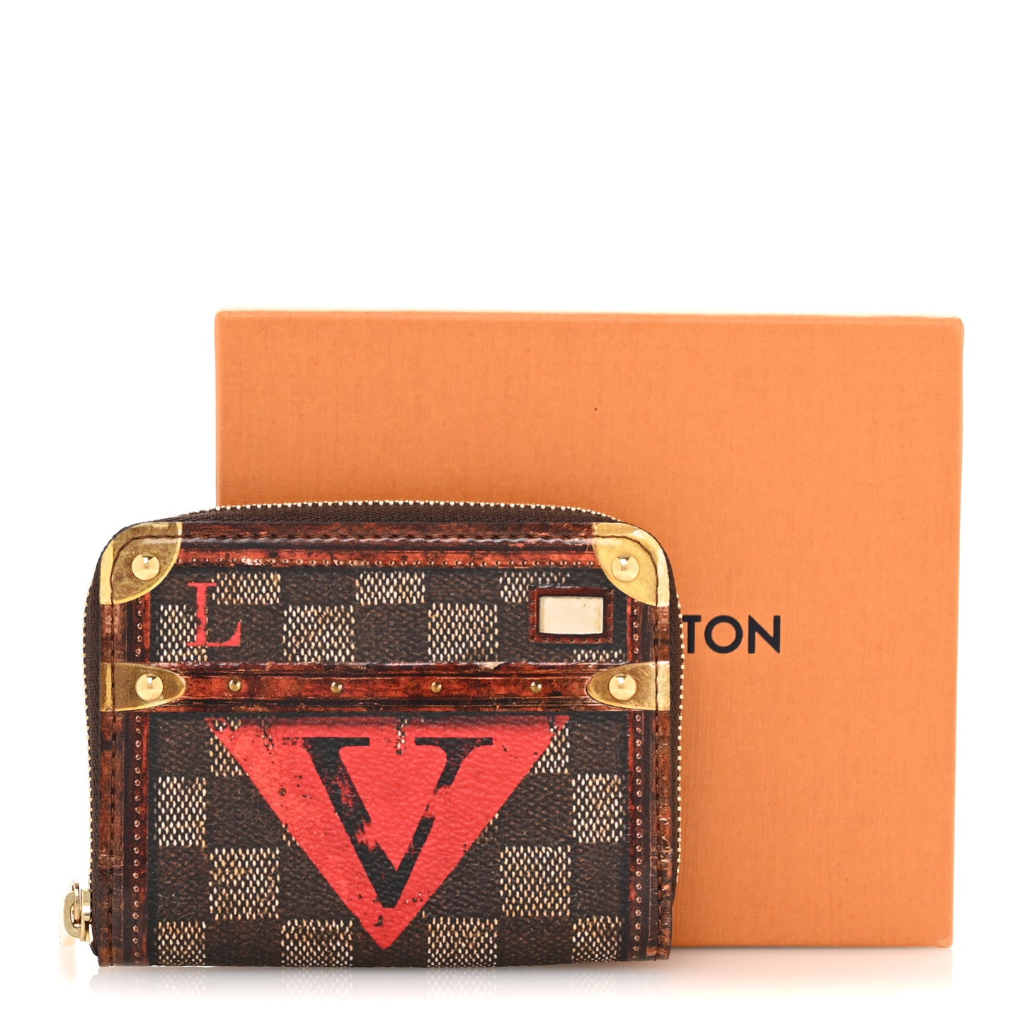 Transformed Damier Ebene Time Trunk Zippy Coin Purse