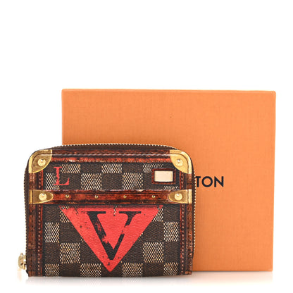 Louis Vuitton Transformed Damier Ebene Time Trunk Zippy Coin Purse 9 of 9