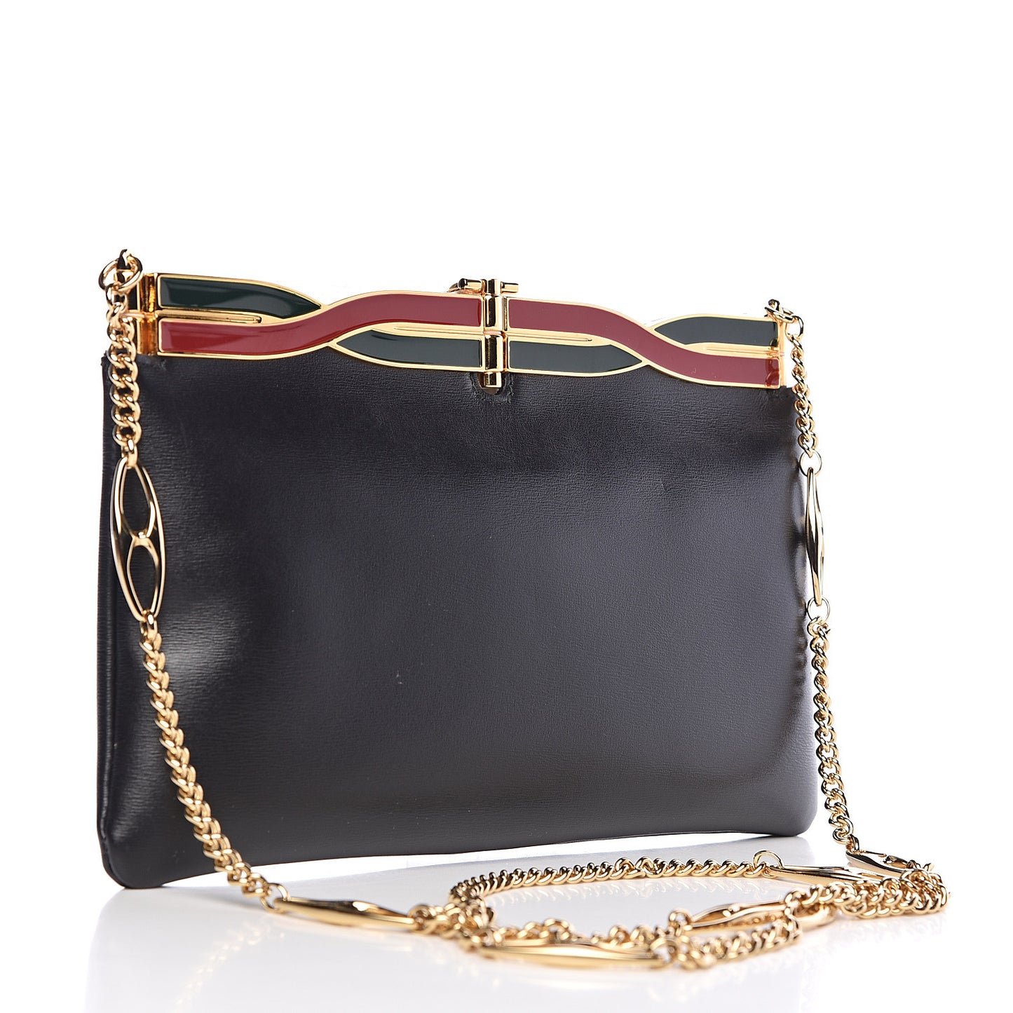 Palm Lux Broadway Evening Clutch Bag Black