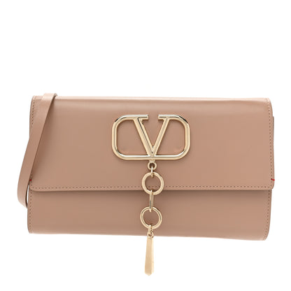 Valentino Garavani Calfskin VCase Chain Wallet Rose Cannelle 1 of 10