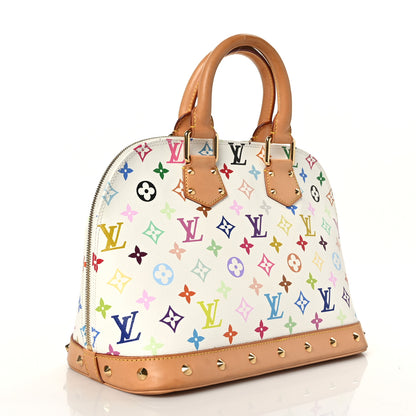 Louis Vuitton Monogram Multicolor Alma White 3 of 9