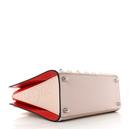 Christian Louboutin Calfskin Spikes Loubinthesky Medium Paloma Beige 4 of 11