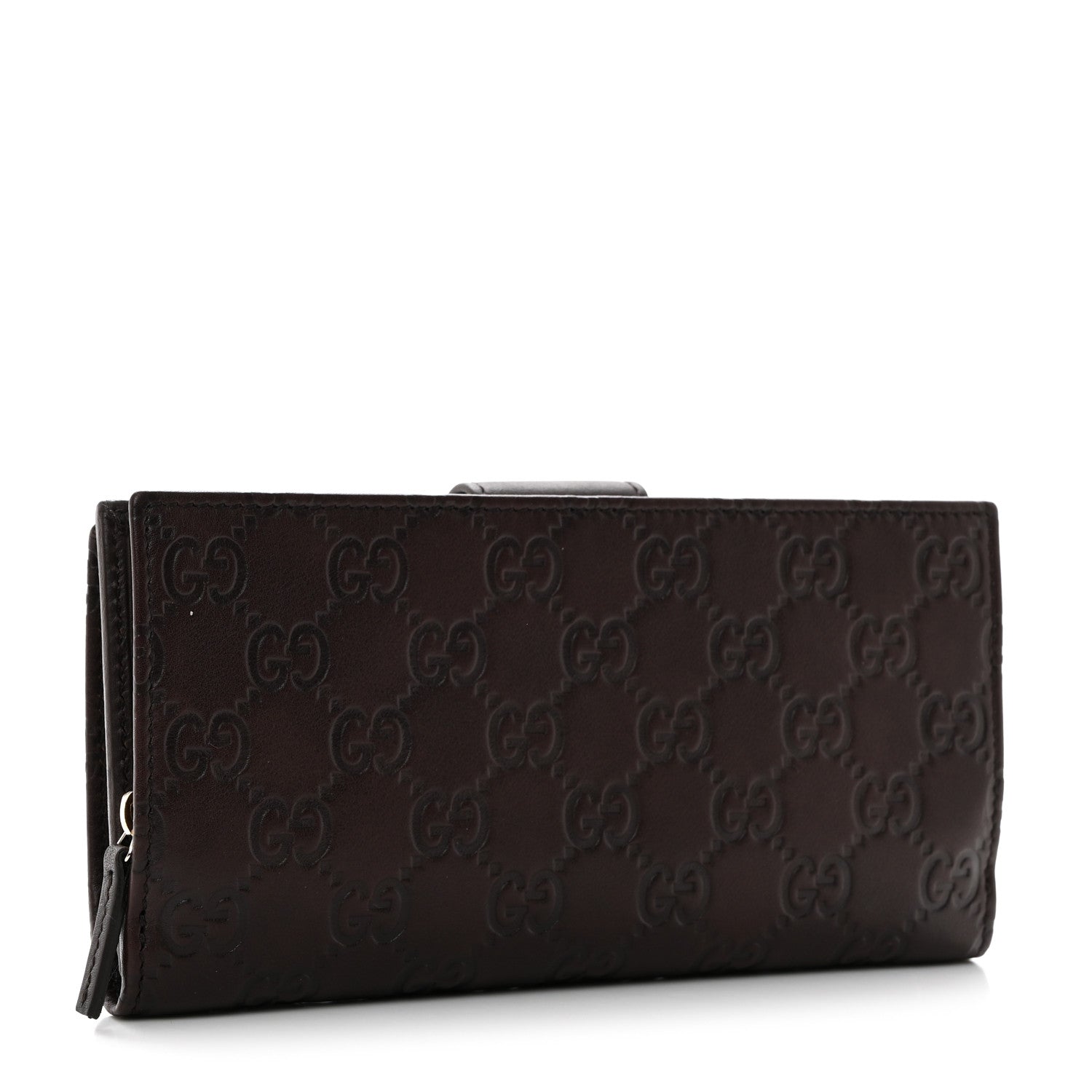 Gucci Guccissima Abbey Continental Wallet Chocolate 3 of 10