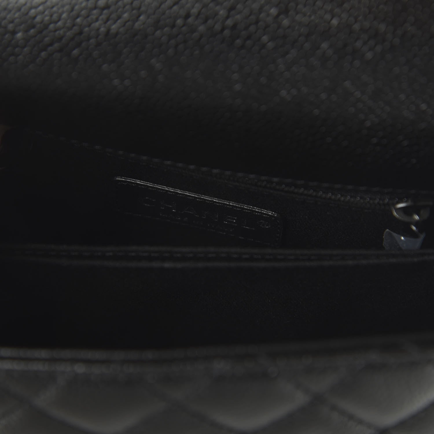 Chanel Caviar Quilted Mini Coco Handle Flap So Black 8 of 11