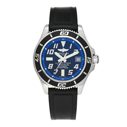 Breitling Stainless Steel Rubber 42mm SuperOcean Automatic Watch Blue A17364 1 of 4