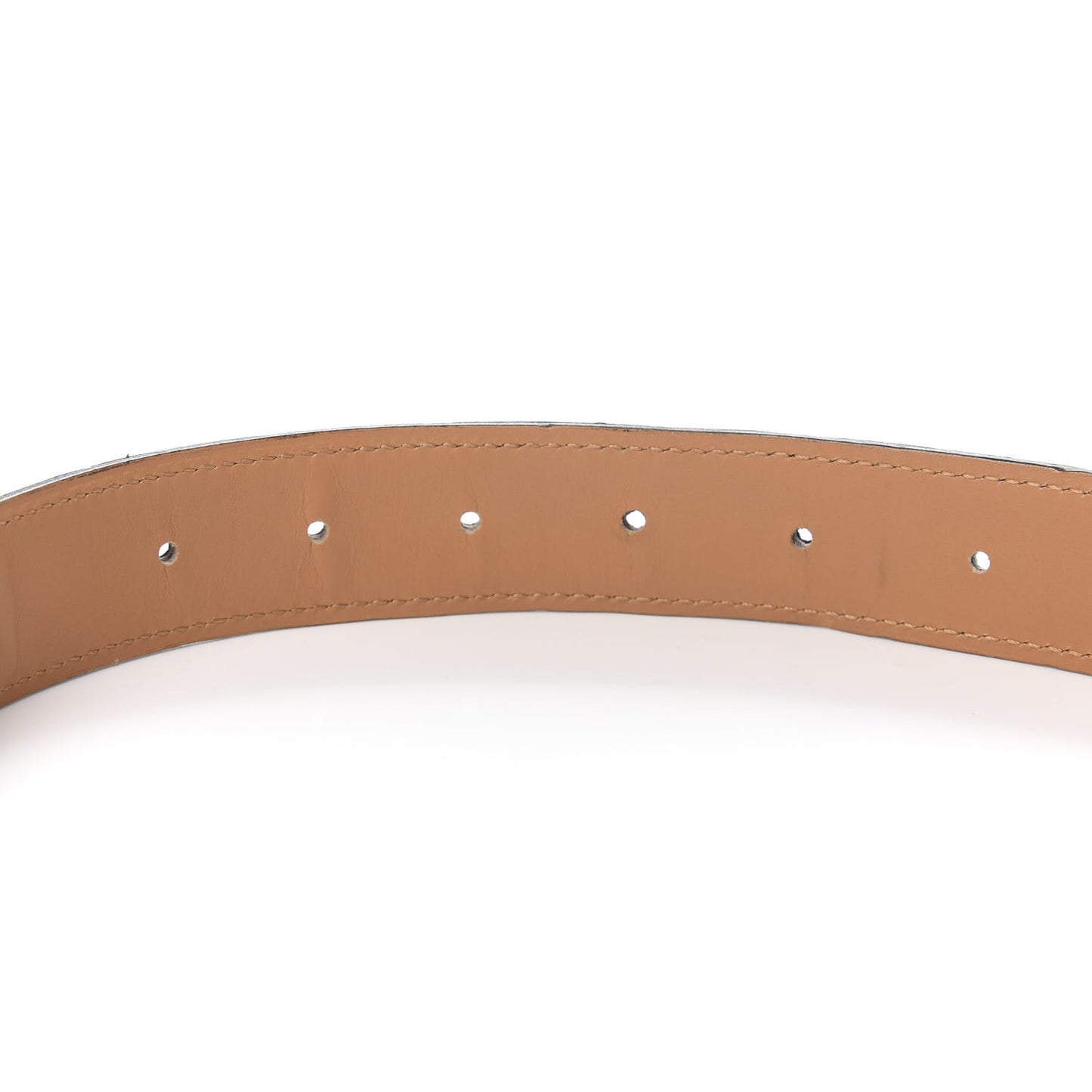 Ostrich 32mm Constance H Belt Belt 100 Chocolate