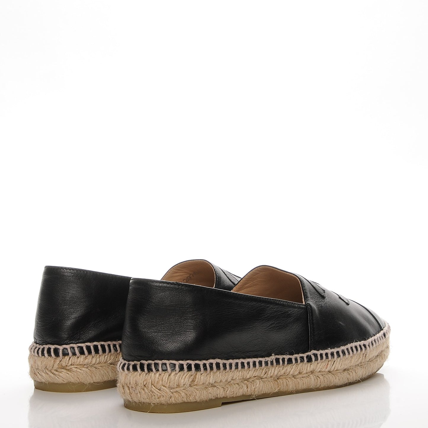 Lambskin CC Espadrilles 40 Black