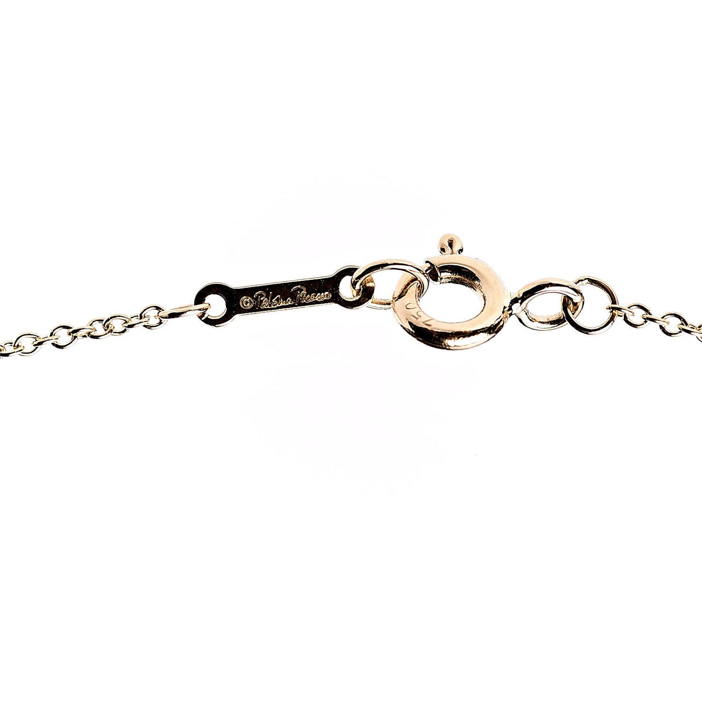 18K Yellow Gold Paloma Picasso Dove Pendant Necklace