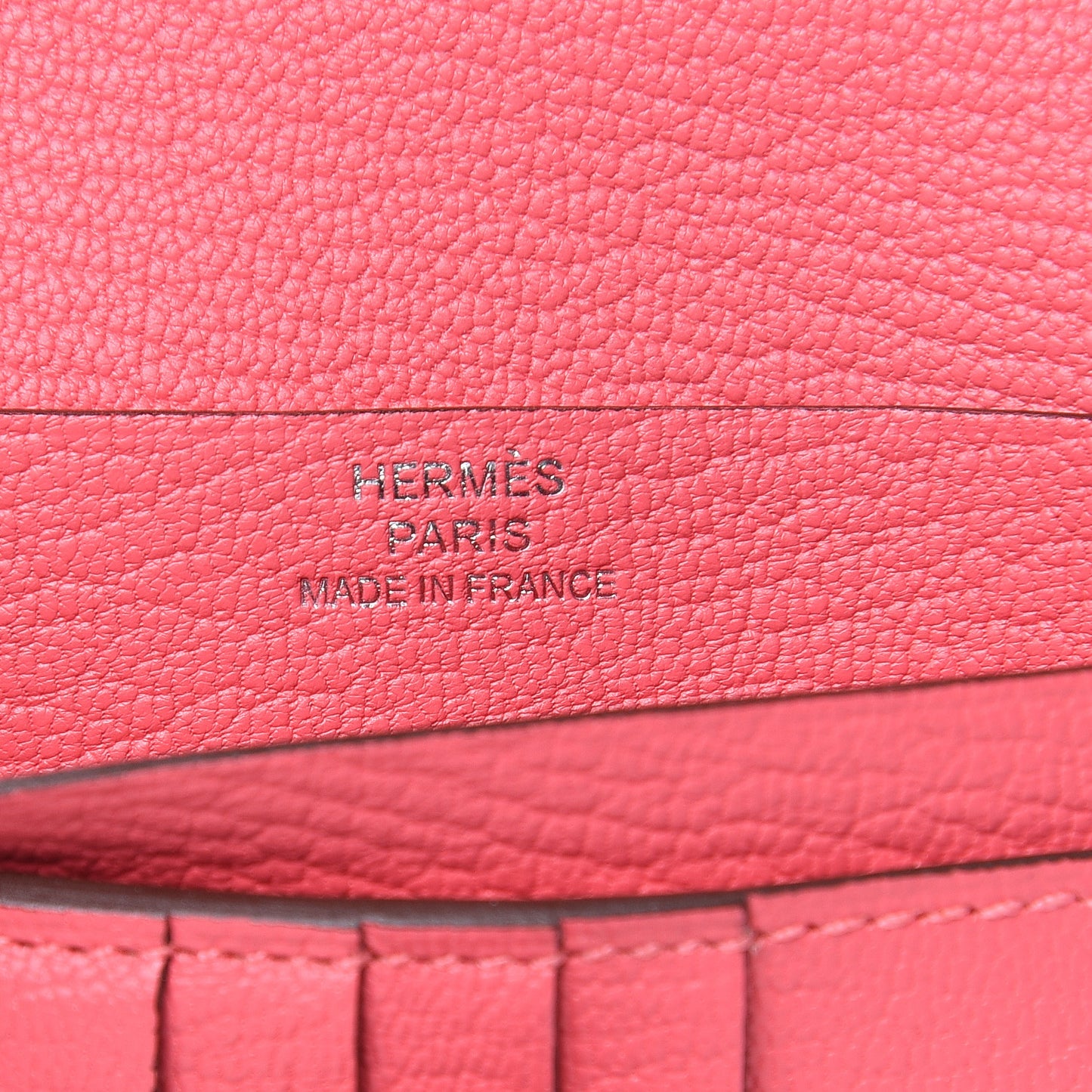Chevre Mysore Bearn Compact Wallet Rose Lipstick