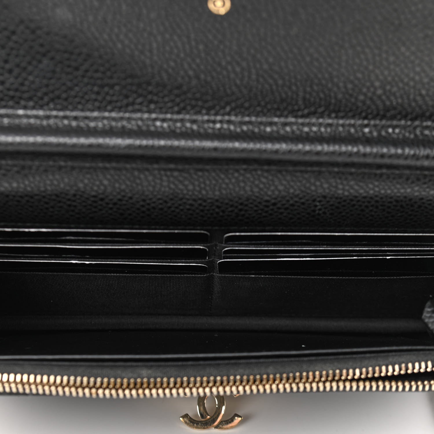 Chanel Caviar Quilted Golden Class Wallet On Chain WOC Black 5 of 14