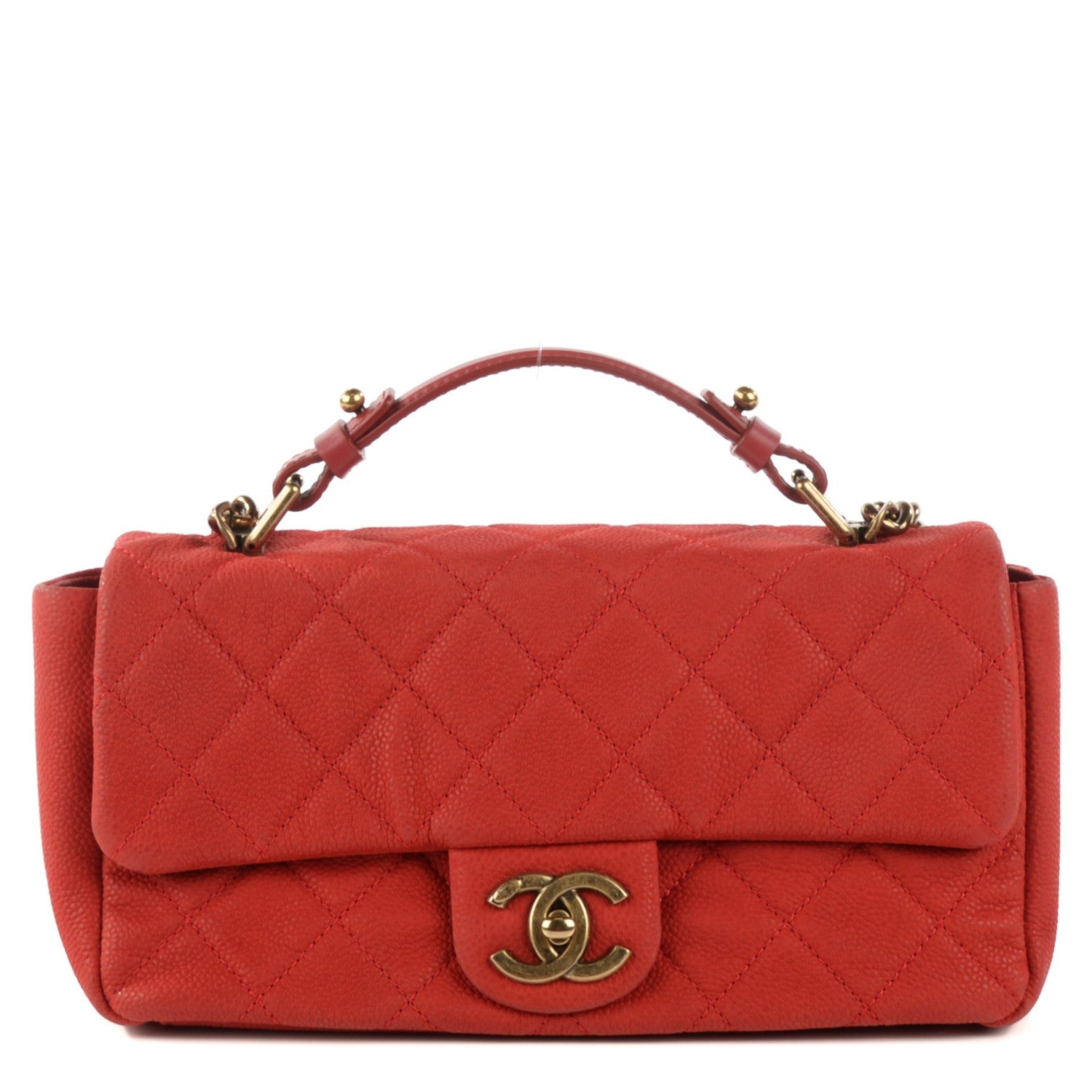 Chanel Iridescent Caviar Quilted Medium Chic Quilt Flap Red 1 of 9