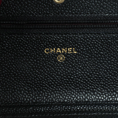 Chanel Caviar Wallet on Chain WOC Black 7 of 8
