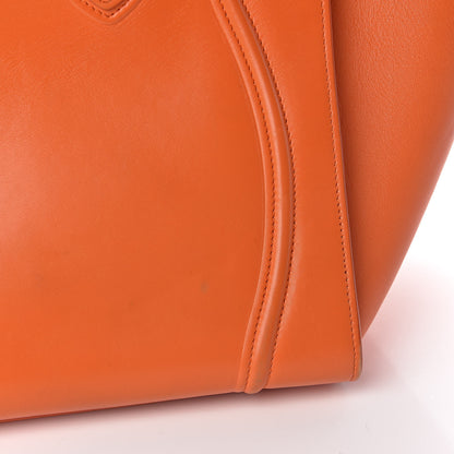 Celine Supple Calfskin Medium Phantom Luggage Orange 16 of 24