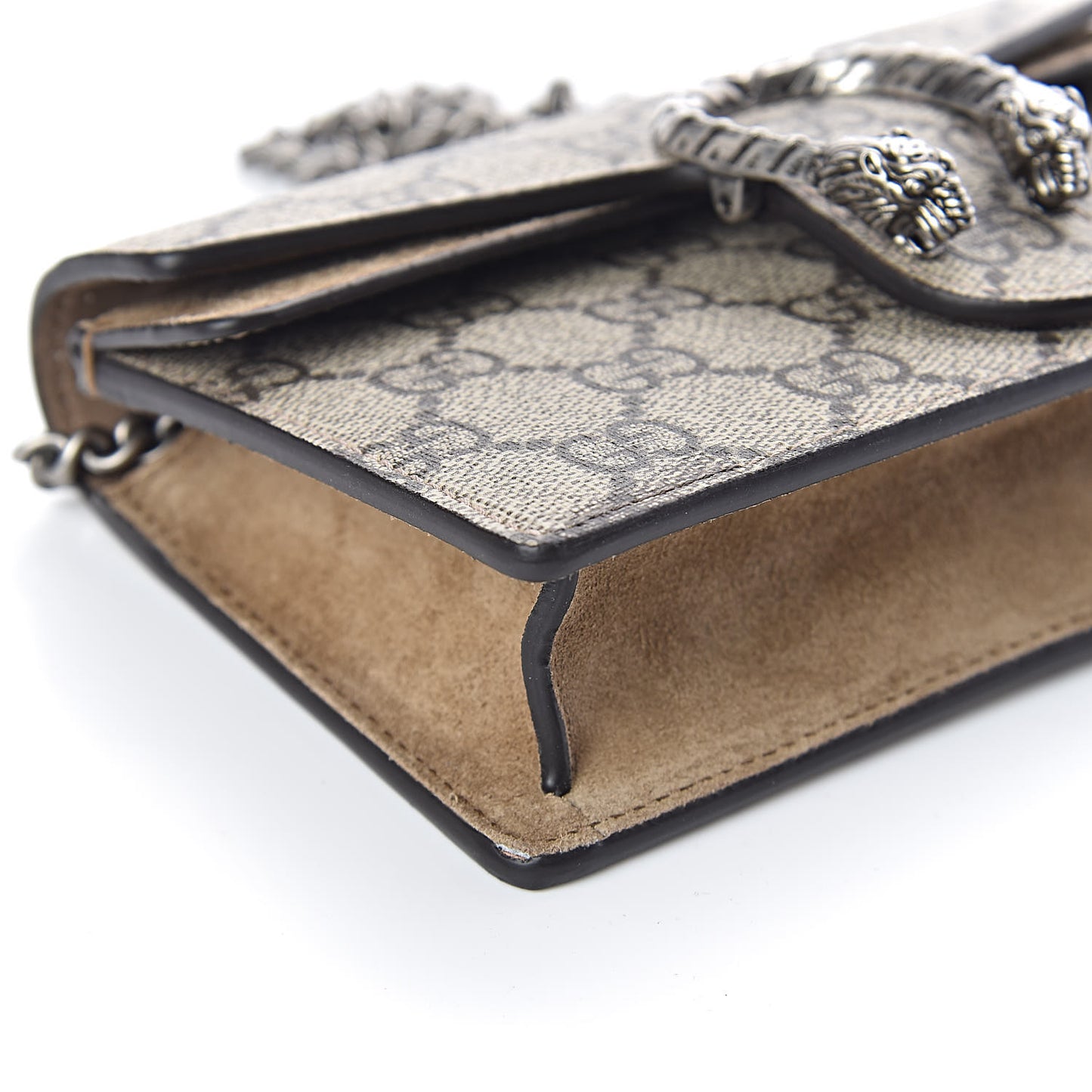 GG Supreme Monogram Super Mini Dionysus Shoulder Bag Taupe