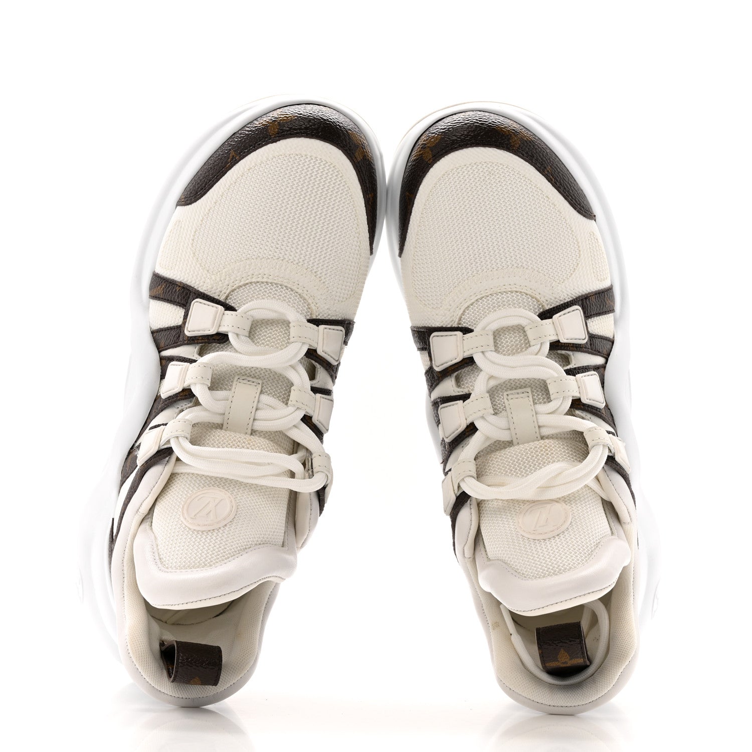 Louis Vuitton Patent Monogram LV Archlight Sneakers 38 White 5 of 12