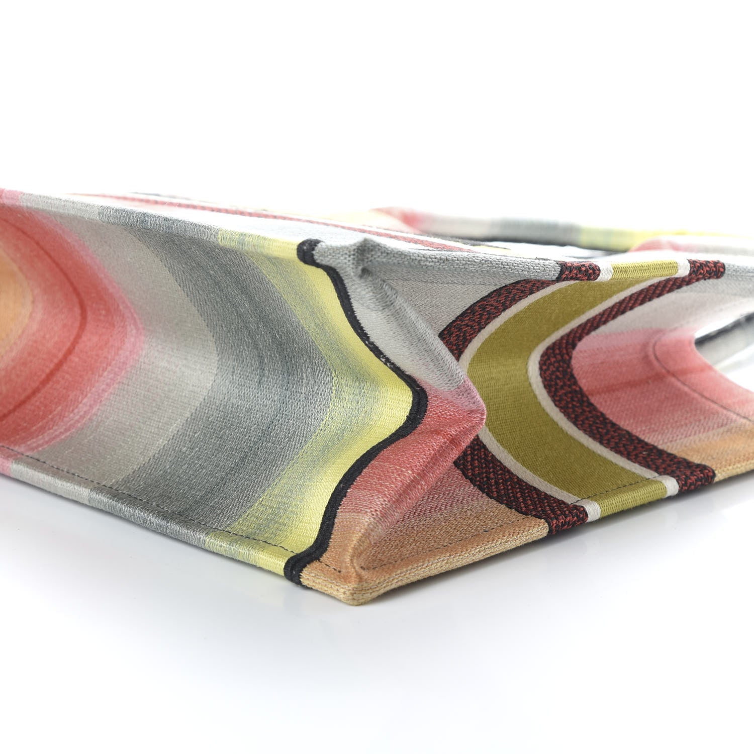 Christian Dior Canvas Embroidered Medium Dioraura Book Tote Multicolor 6 of 9