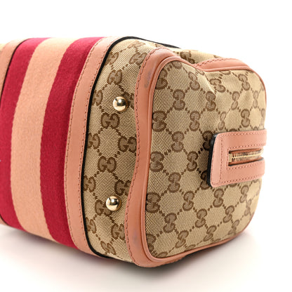 Gucci Monogram Vintage Web Small Boston Beige 10 of 11