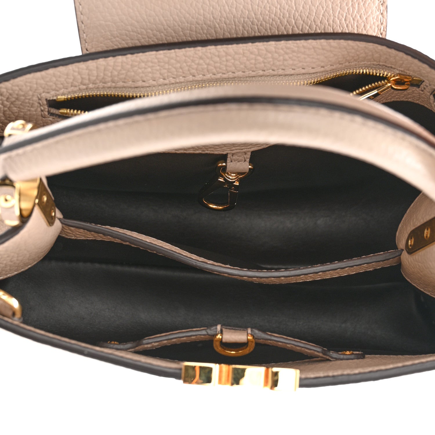 Louis Vuitton Taurillon Capucines BB Galet 5 of 9