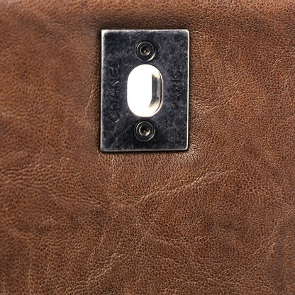 Chanel Crumpled Lambskin Quilted Medium Single Flap Khaki 13 of 17