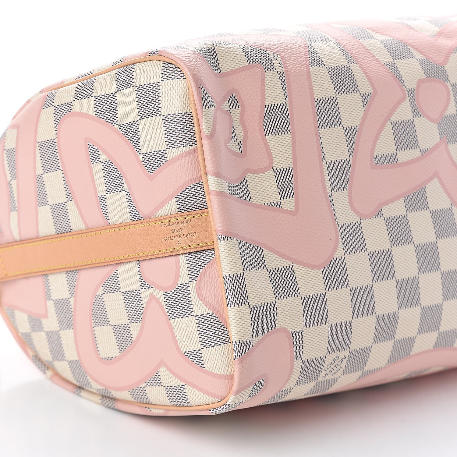 Louis Vuitton Damier Azur Tahitienne Speedy Bandouliere 30 Rose Ballerine 9 of 10