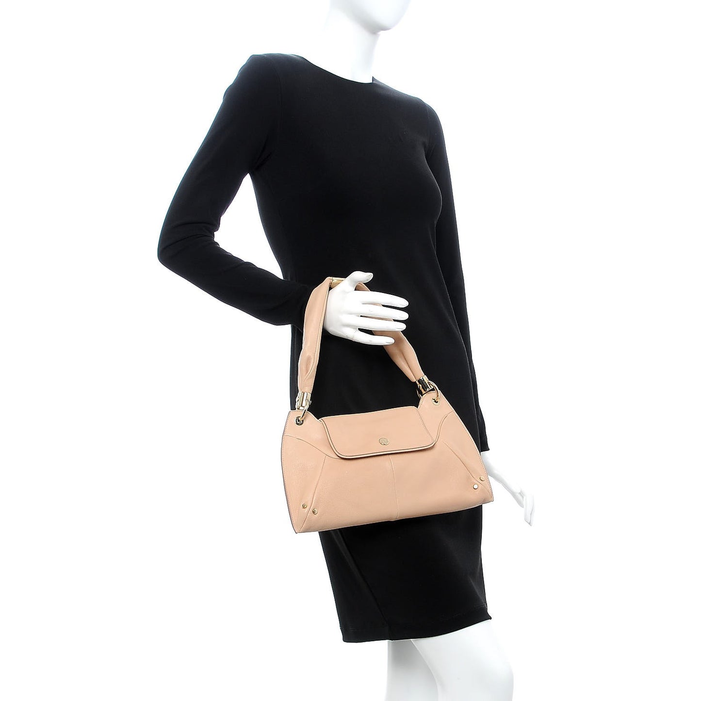 Sheepskin Shoulder Bag Pale Pink