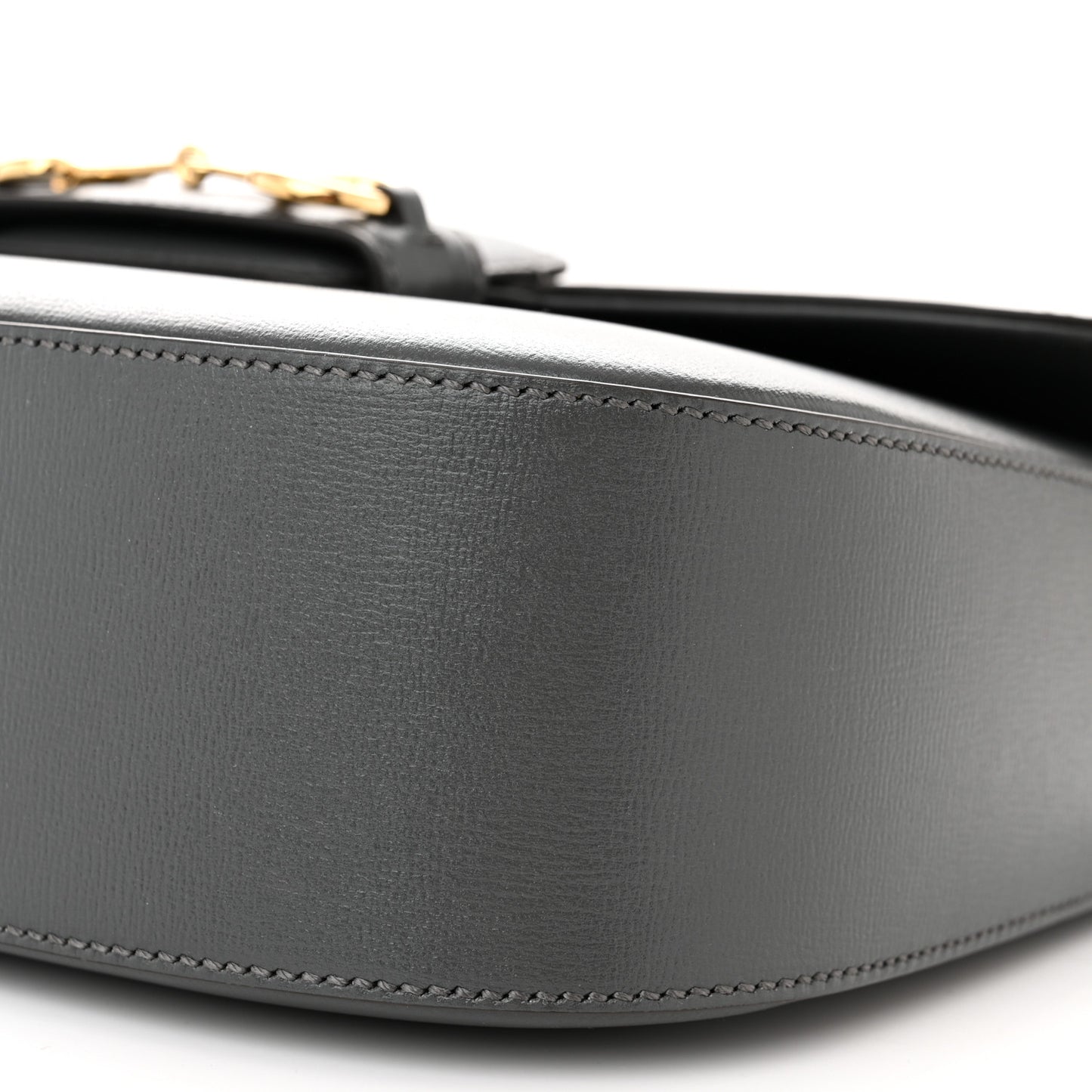 Azalea Calfskin Web Horsebit 1955 Shoulder Bag Graphite Grey