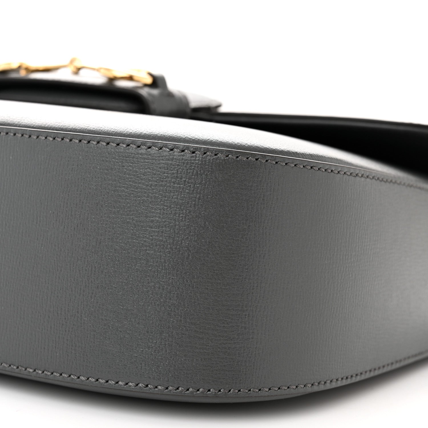 Gucci Azalea Calfskin Web Horsebit 1955 Shoulder Bag Graphite Grey 5 of 10