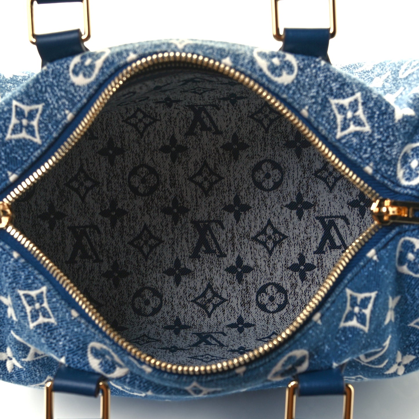 Monogram Jacquard Denim Speedy Bandouliere 25 Bleu