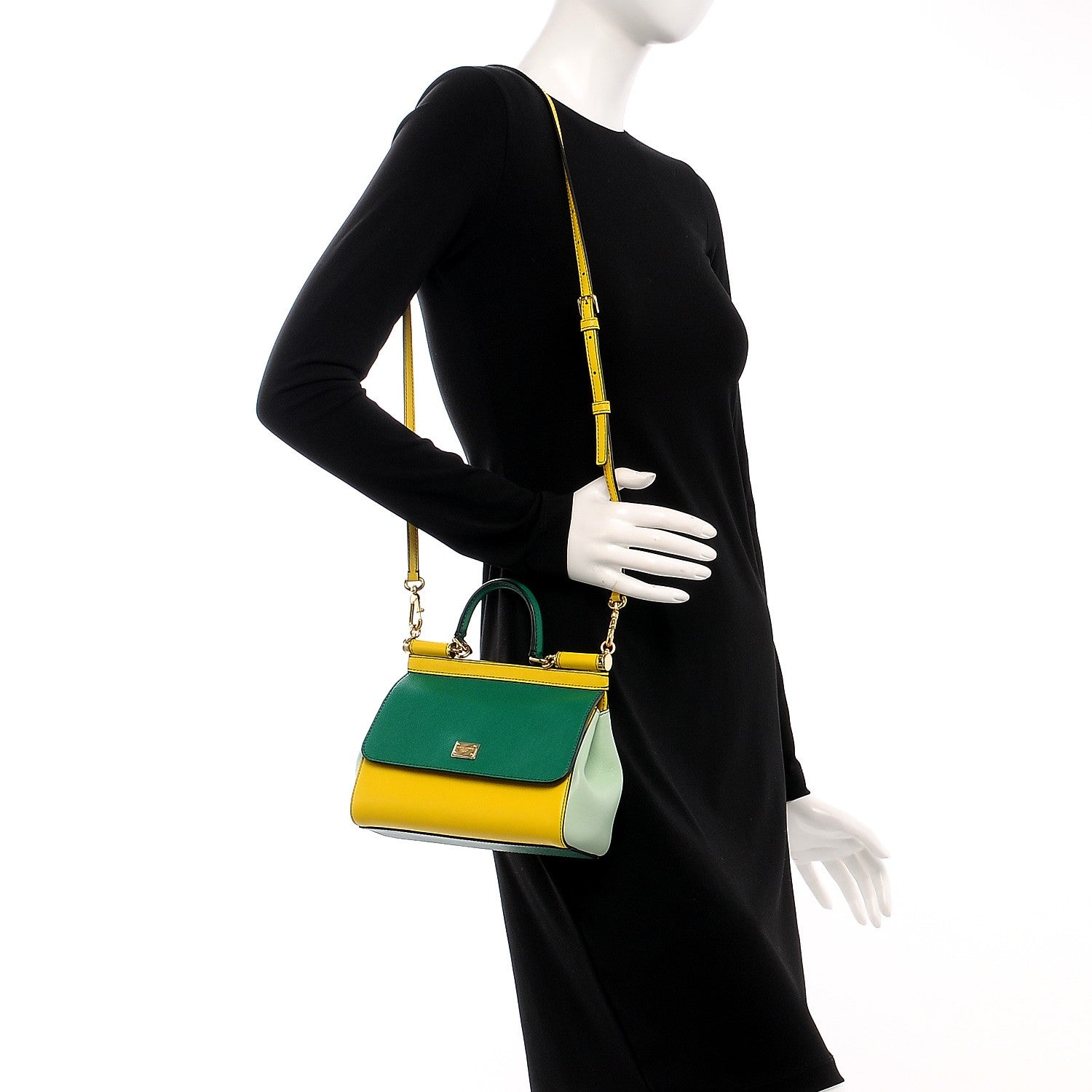 Dolce & Gabbana Dauphine Small Miss Sicily Satchel Green 2 of 9