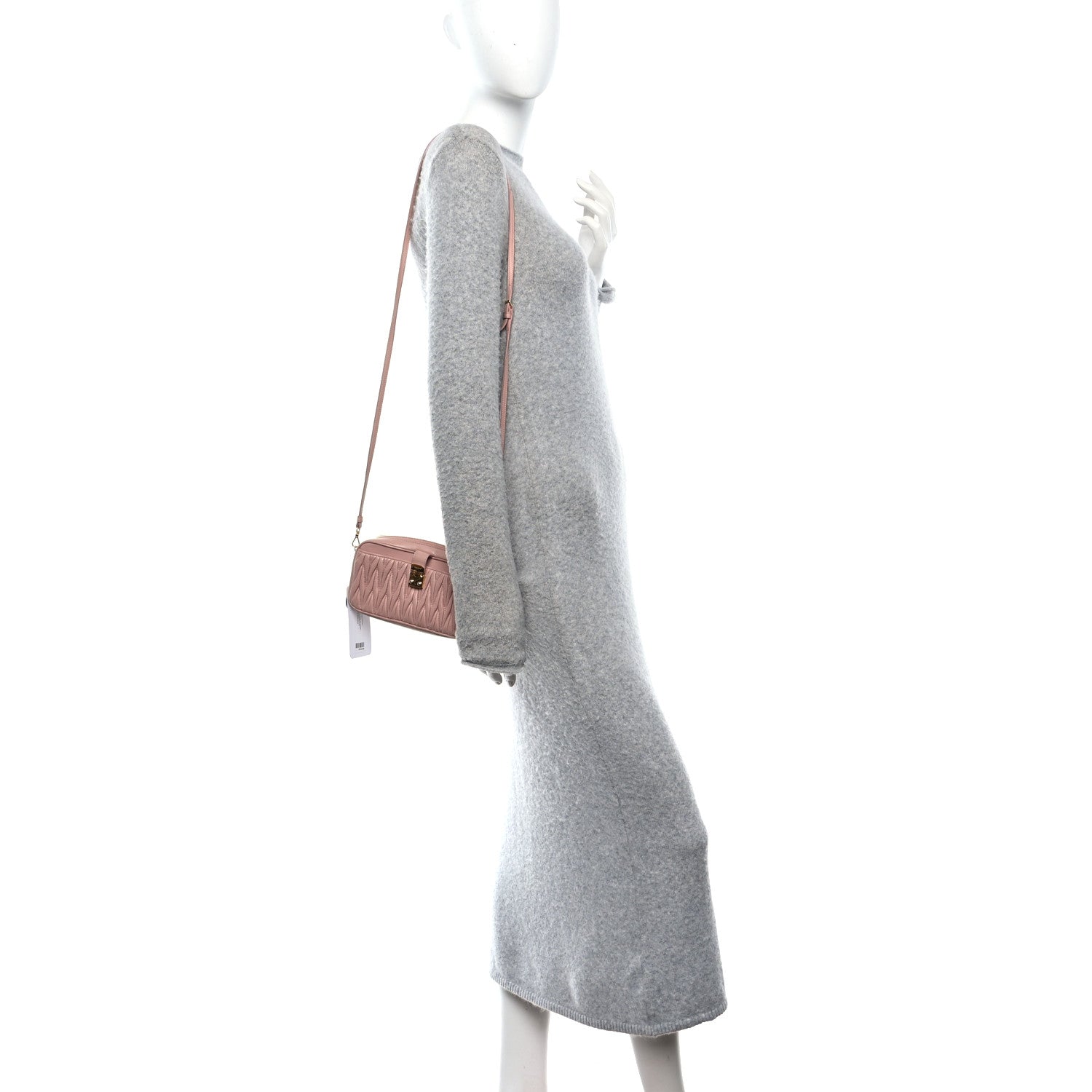 Miu Miu Nappa Matelasse Crossbody Bag Orchidea 2 of 9