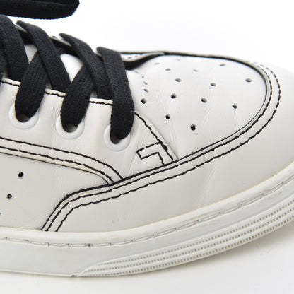 Chanel Calfskin Womens Logo Sneakers 39 White Black 10 of 23