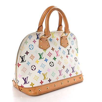 Louis Vuitton Monogram Multicolor Alma White 3 of 12