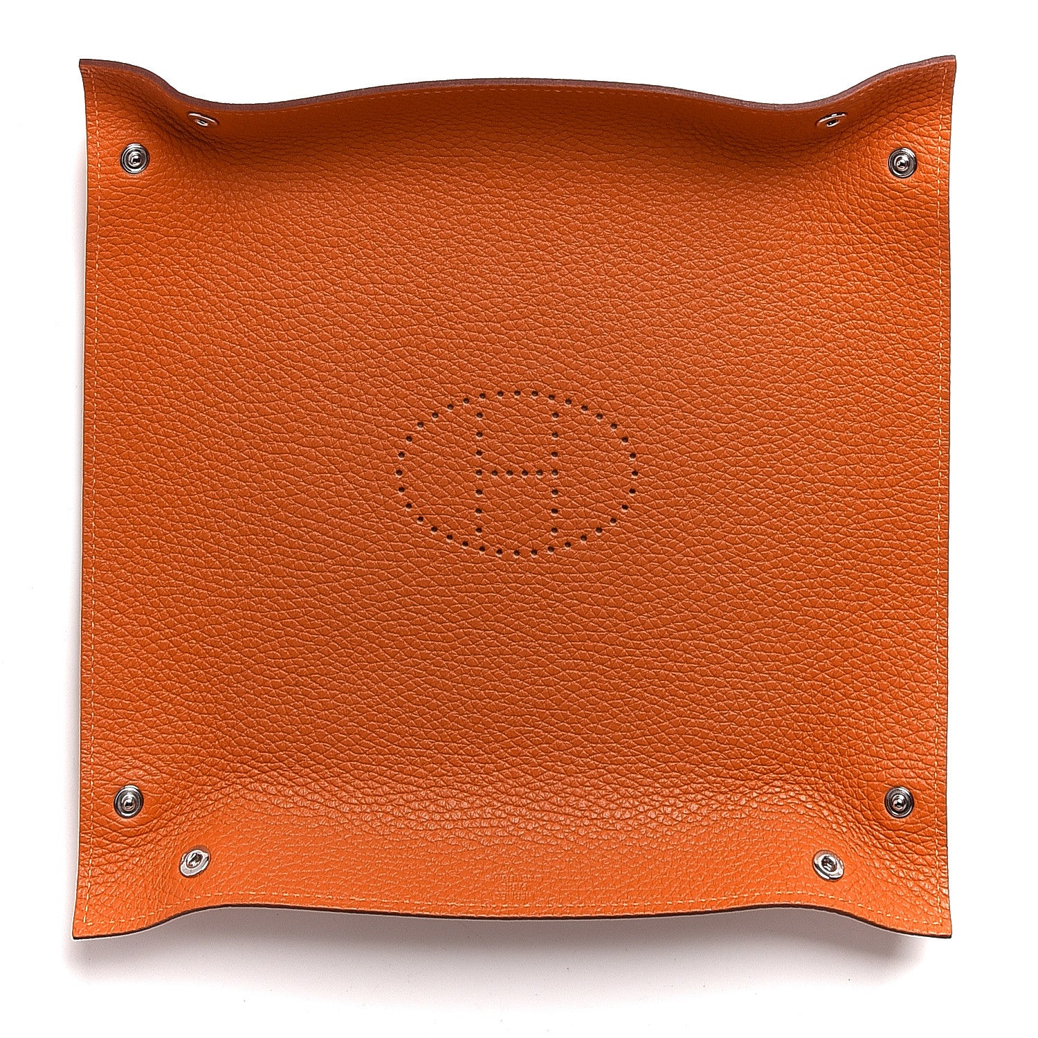 Hermes Taurillon Clemence Mises et Relances Change Tray Potiron 7 of 8