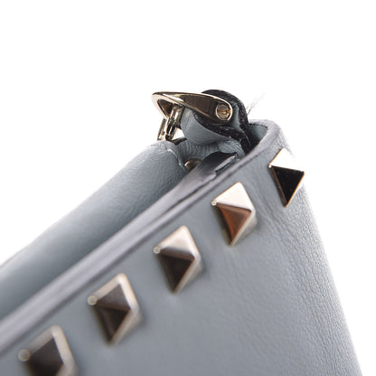 Valentino Garavani Vitello Small Rockstud Flap Wallet on Chain Nube 13 of 14