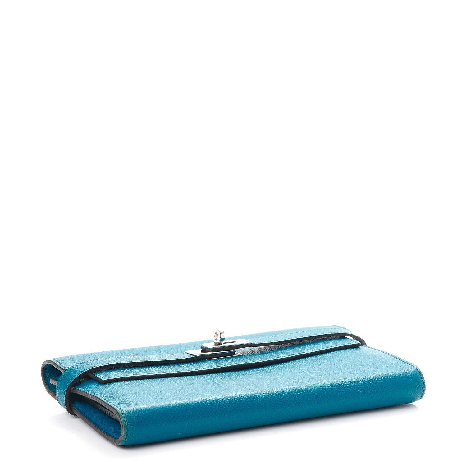 Hermes Epsom Kelly Longue Wallet Bleu Izmir 4 of 16