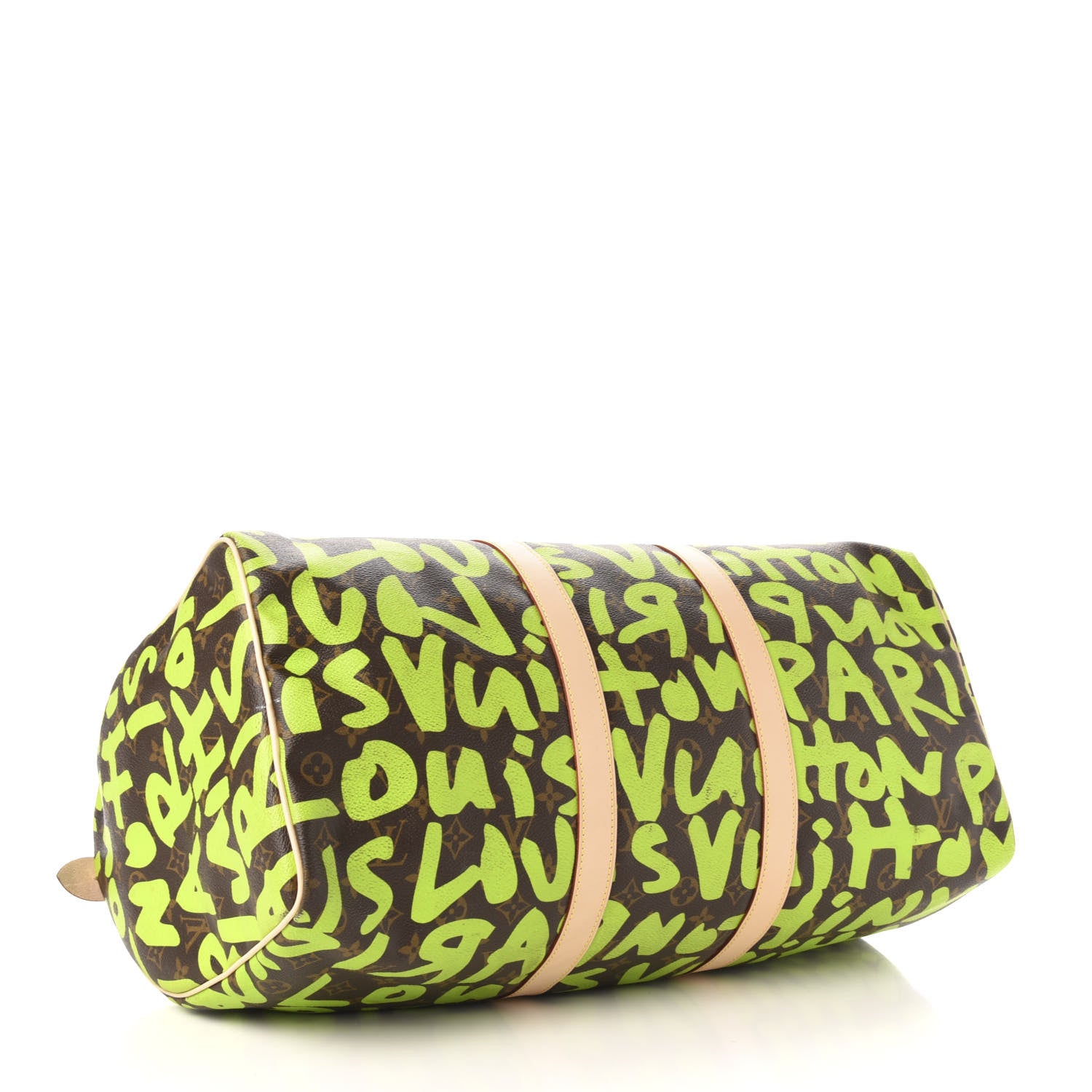 Louis Vuitton Monogram Graffiti Keepall 50 Green 3 of 9