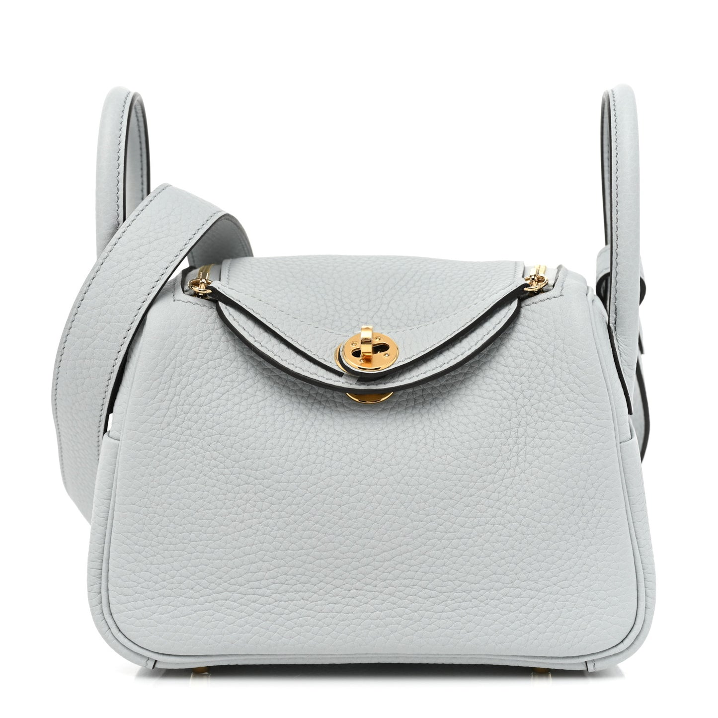 Taurillon Clemence Mini Lindy 20 Bleu Pale