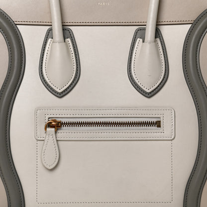 Celine Shiny Smooth Calfskin Micro Tri-Color Luggage Natural 12 of 18